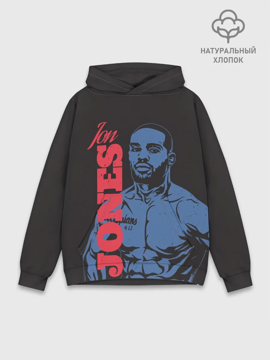 Худи мужской база хлопок / Jon Jones