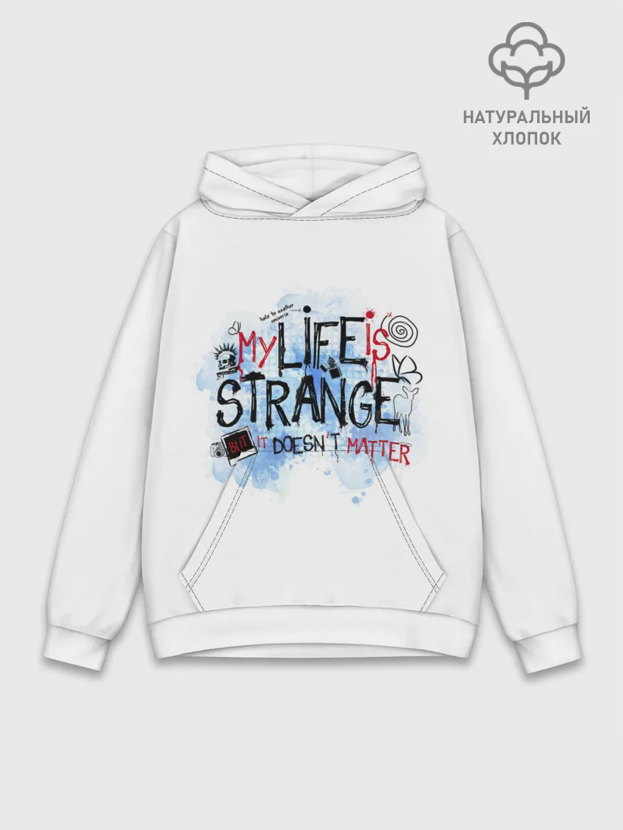Худи мужской база хлопок / LIFE IS STRANGE