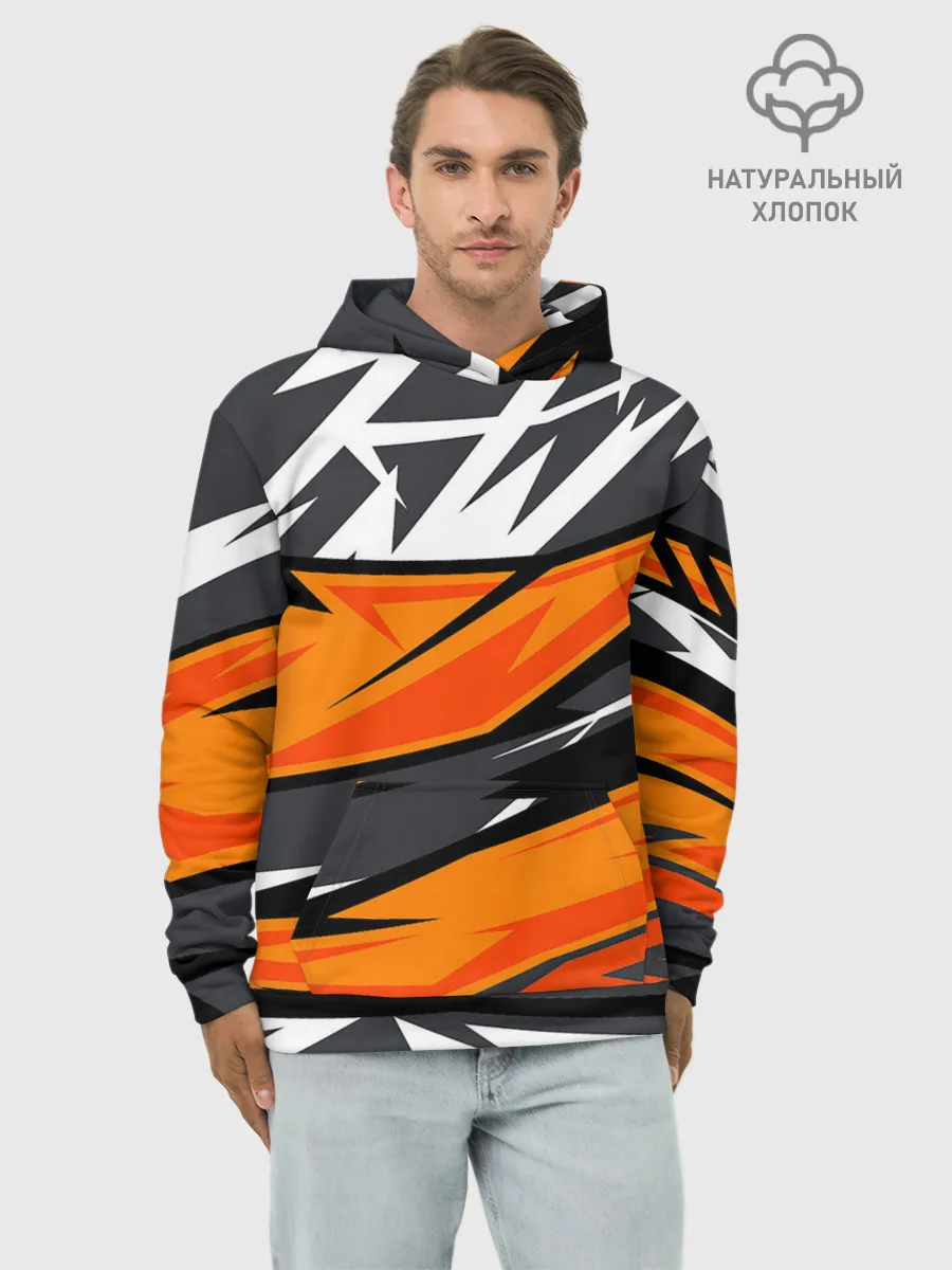 Худи мужской база хлопок / corner camouflage