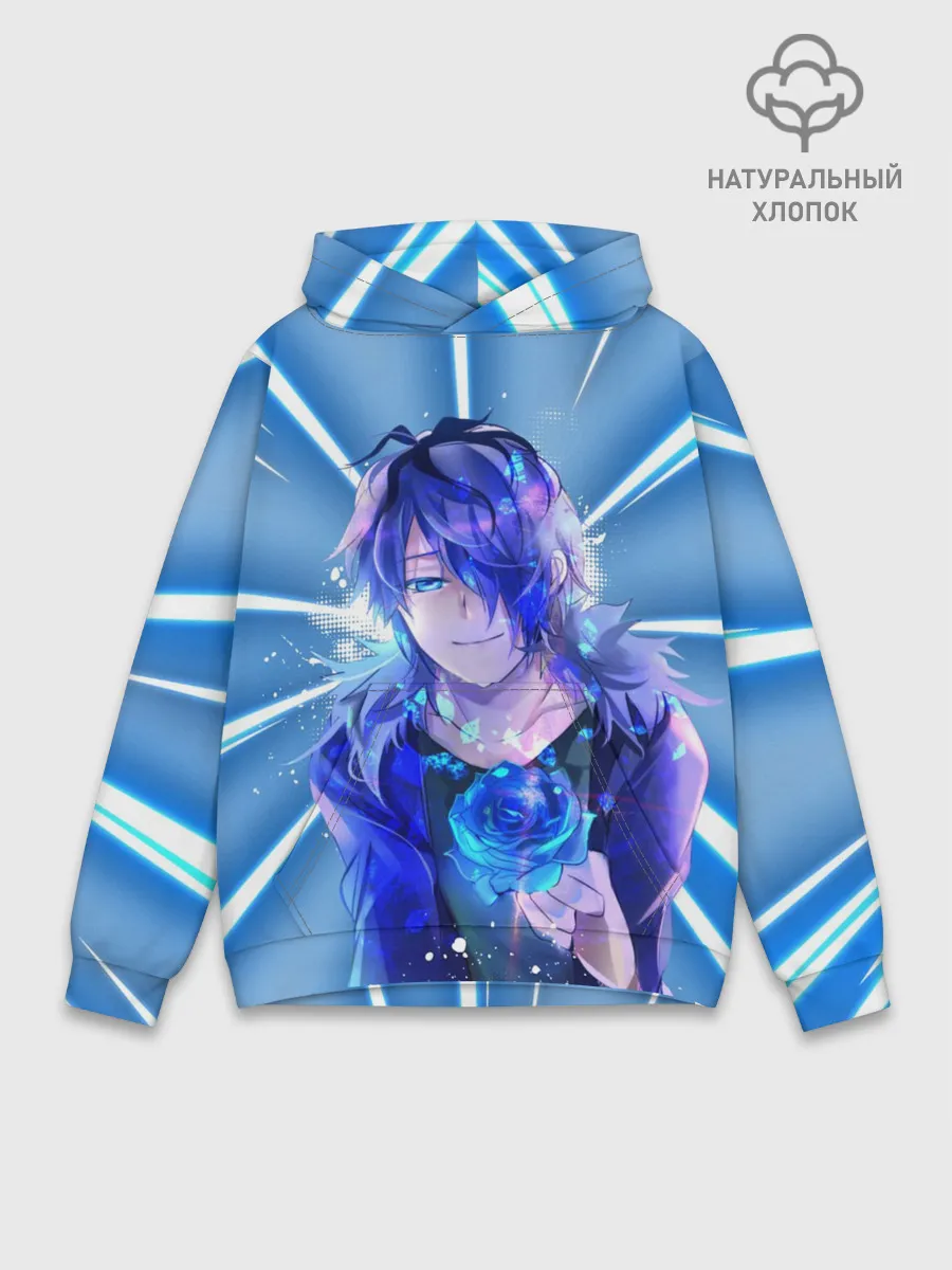 Худи мужской база хлопок / Аниме.. Роза