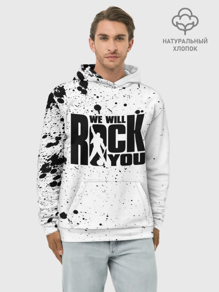 Худи мужской база хлопок / Queen - We Will Rock You