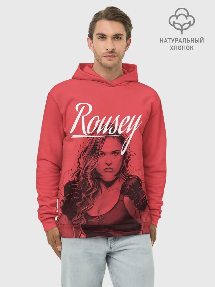 Худи мужской база хлопок / Ronda Rousey
