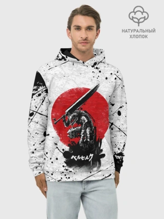 Худи мужской база хлопок / guts berserk меч