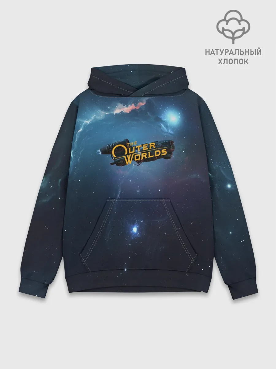 Худи мужской база хлопок / Spaceship