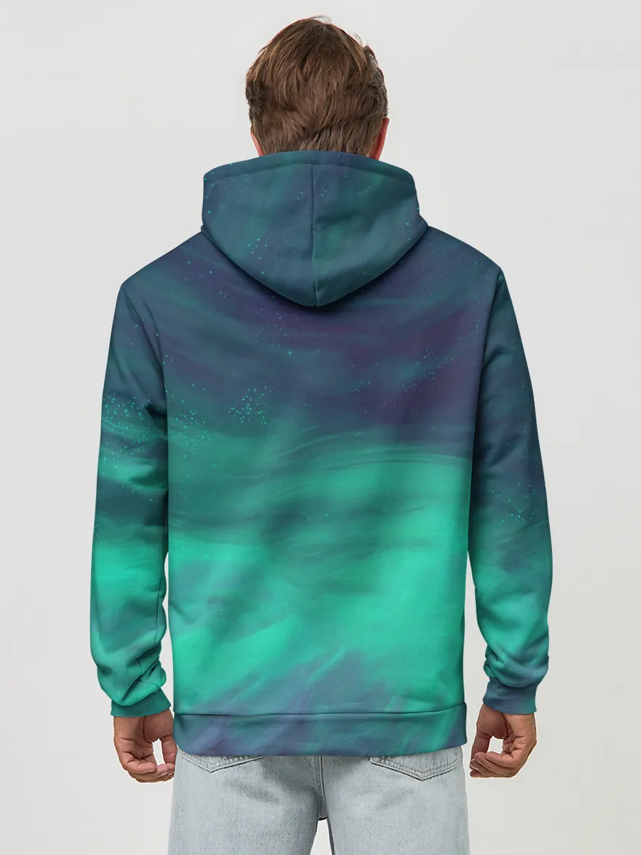 Худи мужской база хлопок / ЧЕРНОЕ ЗЕРКАЛО