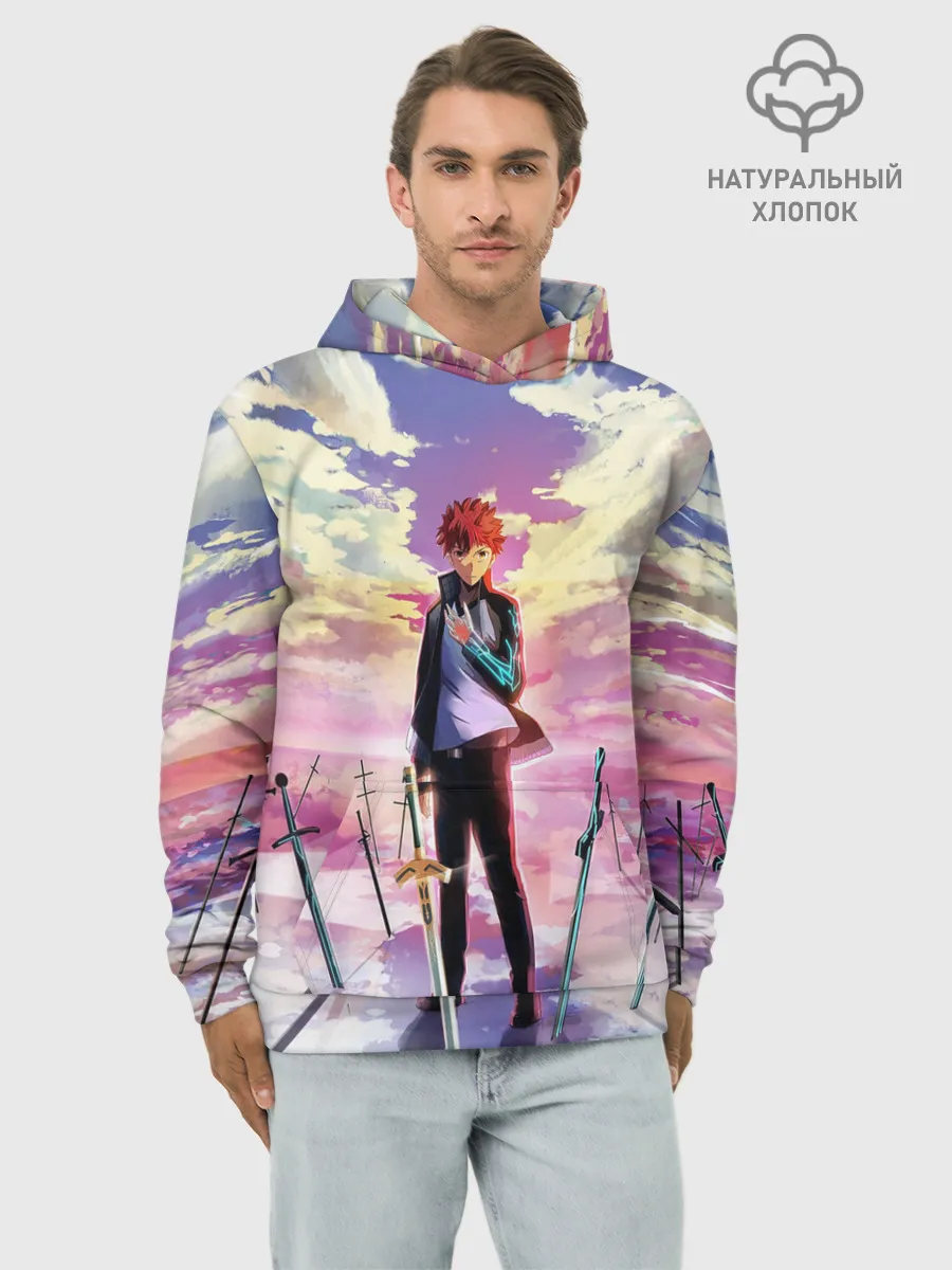 Худи мужской база хлопок / Emiya Shirou