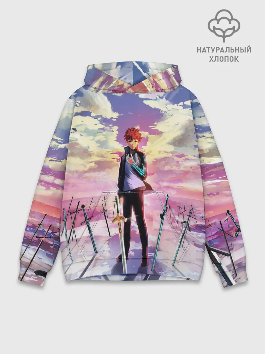 Худи мужской база хлопок / Emiya Shirou