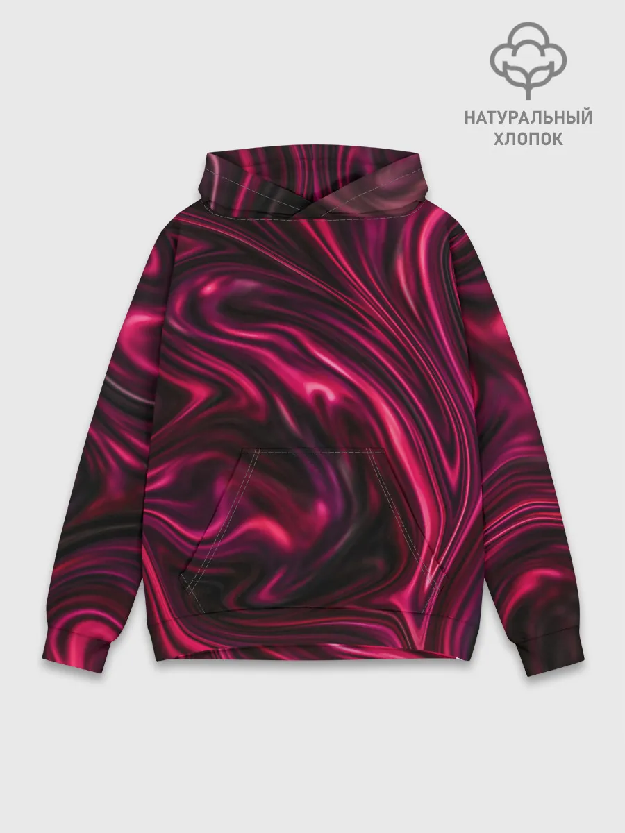 Худи мужской база хлопок / Abstract Fluid