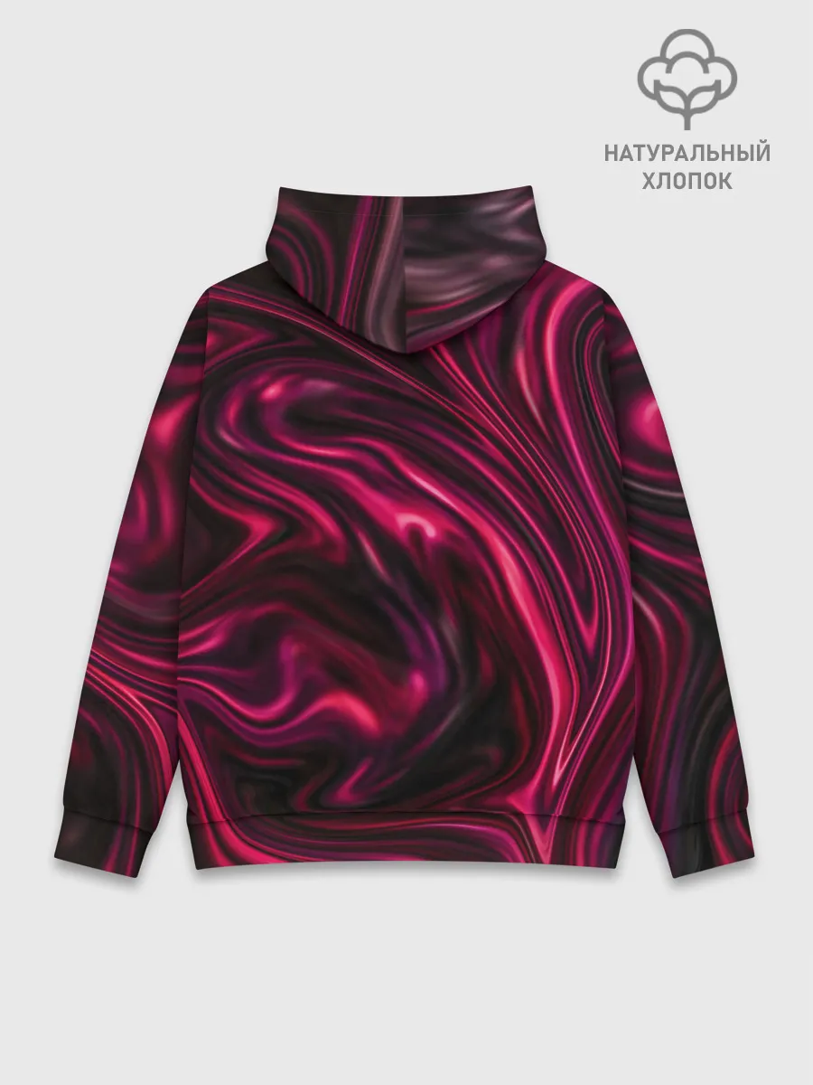 Худи мужской база хлопок / Abstract Fluid