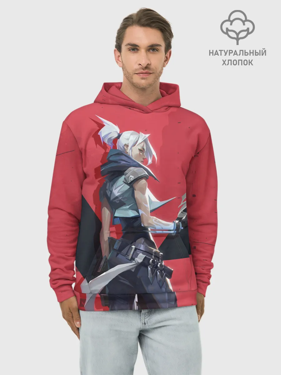 Худи мужской база хлопок / Valorant - Riot