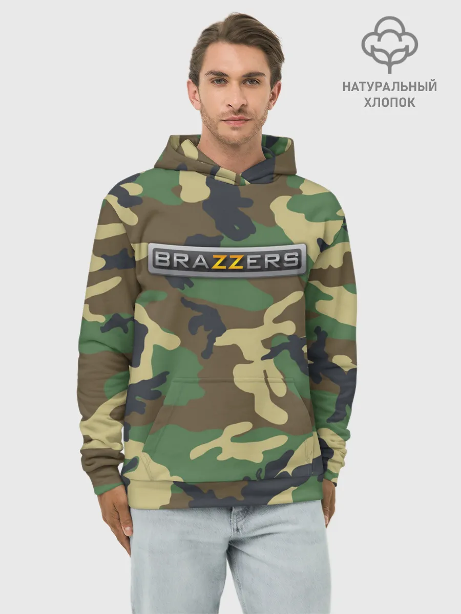 Худи мужской база хлопок / Brazzers