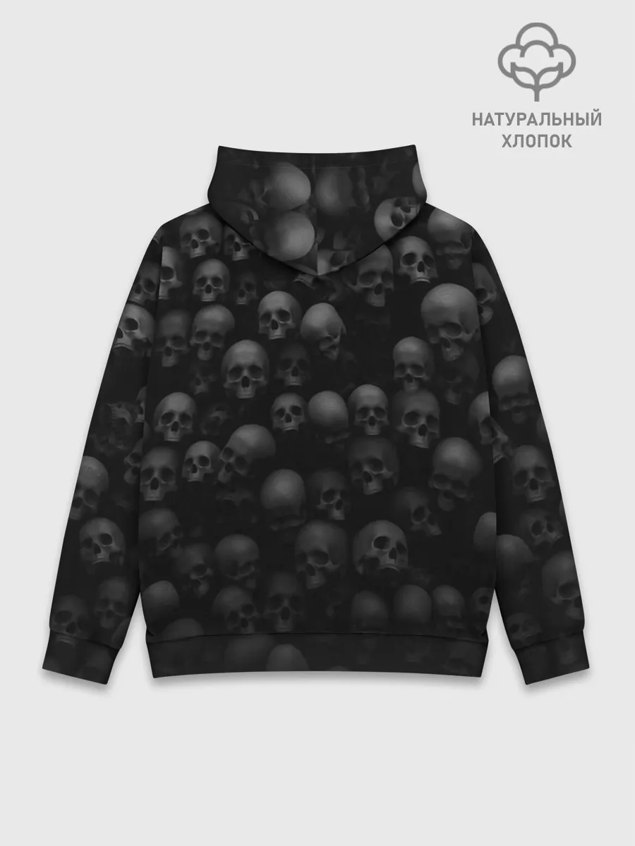 Худи мужской база хлопок / ЧЕРЕПА