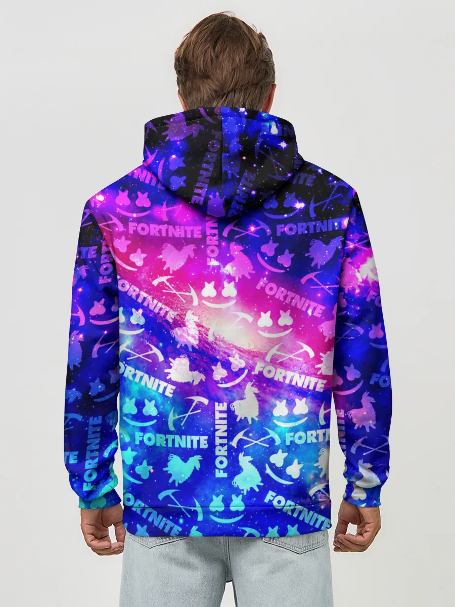 Худи мужской база хлопок / FORTNITE&MARSMELLO COSMO