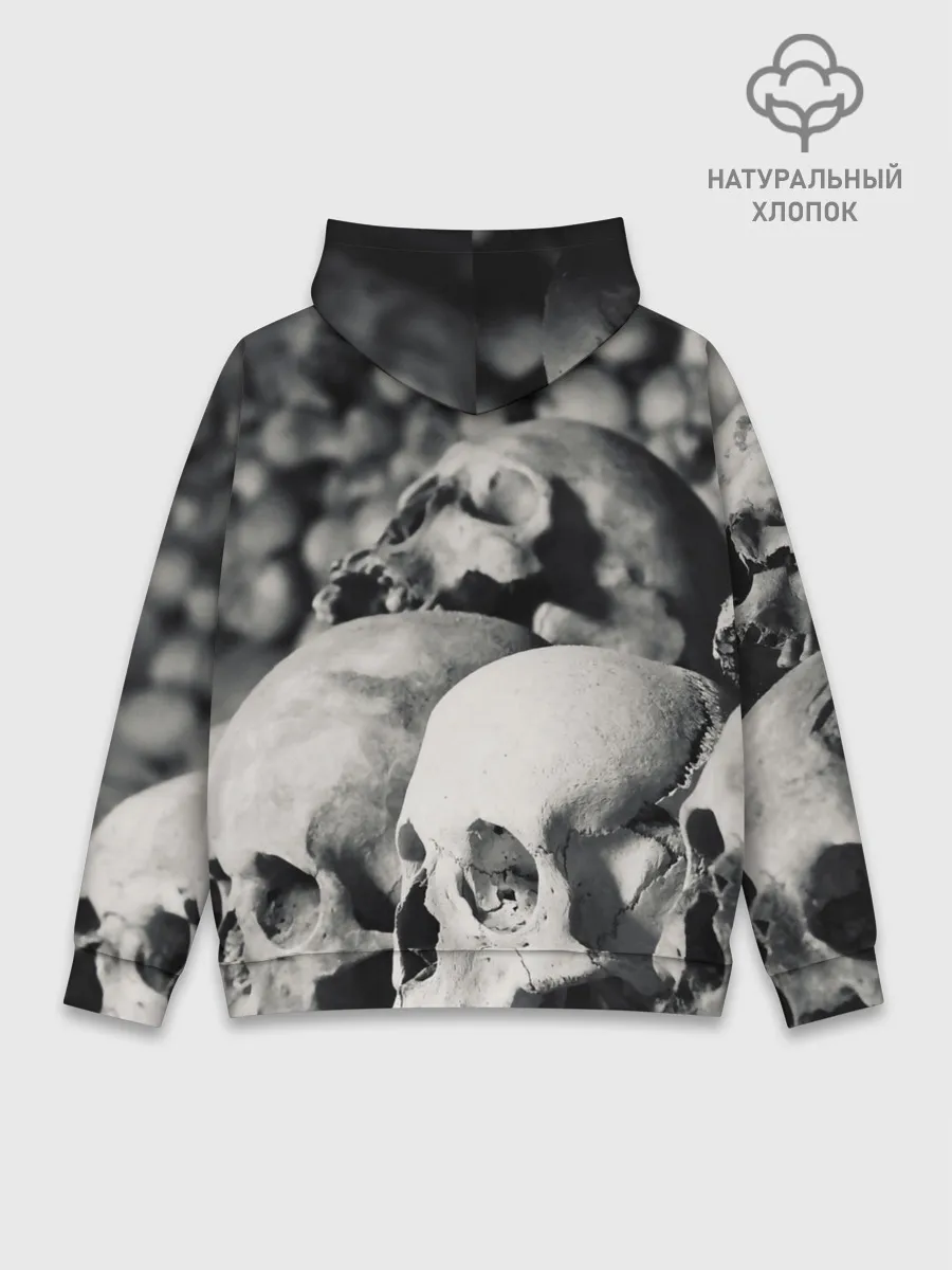 Худи мужской база хлопок / ЧЕРЕПА
