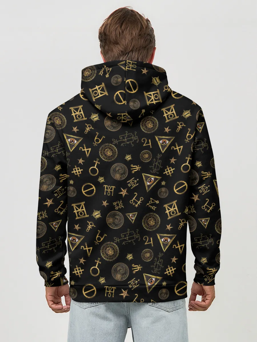 Худи мужской база хлопок / M.A.C.U.S.A. print