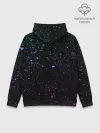 Худи мужской база хлопок / Star Platina на черном брызги