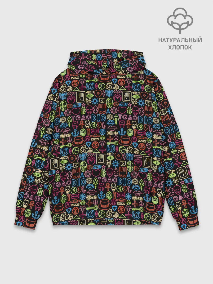 Худи мужской база хлопок / JoJo Bizarre Adventure