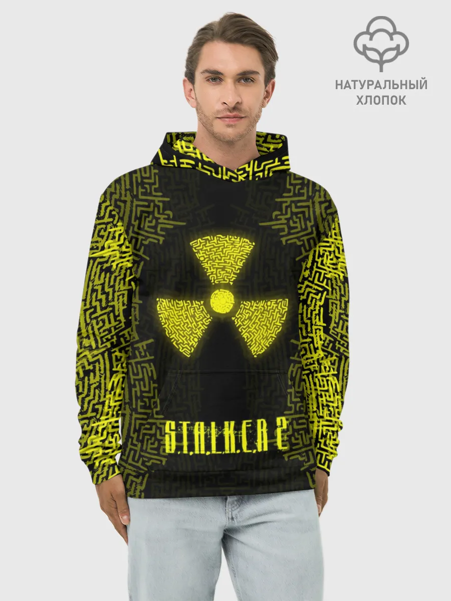 Худи мужской база хлопок / Stalker