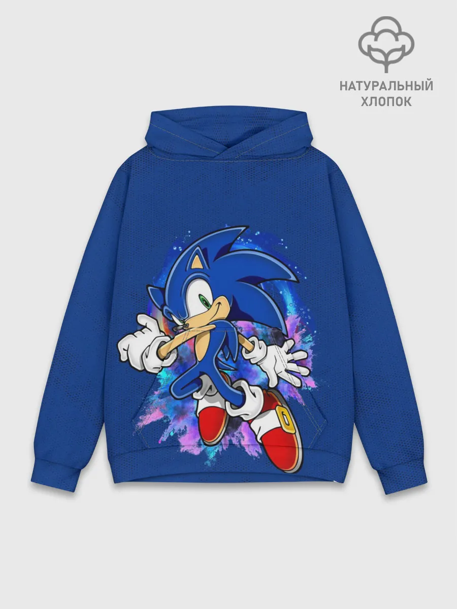 Худи мужской база хлопок / Sonic