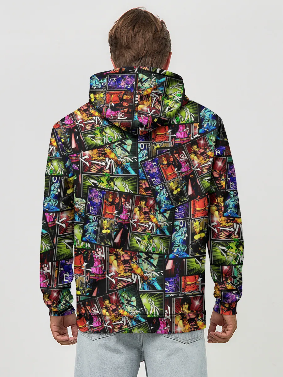 Худи мужской база хлопок / JoJo Bizarre Adventure