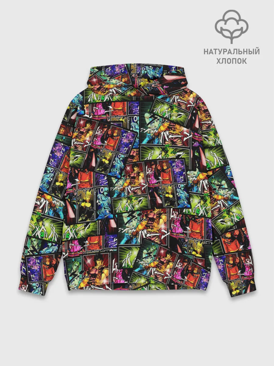 Худи мужской база хлопок / JoJo Bizarre Adventure