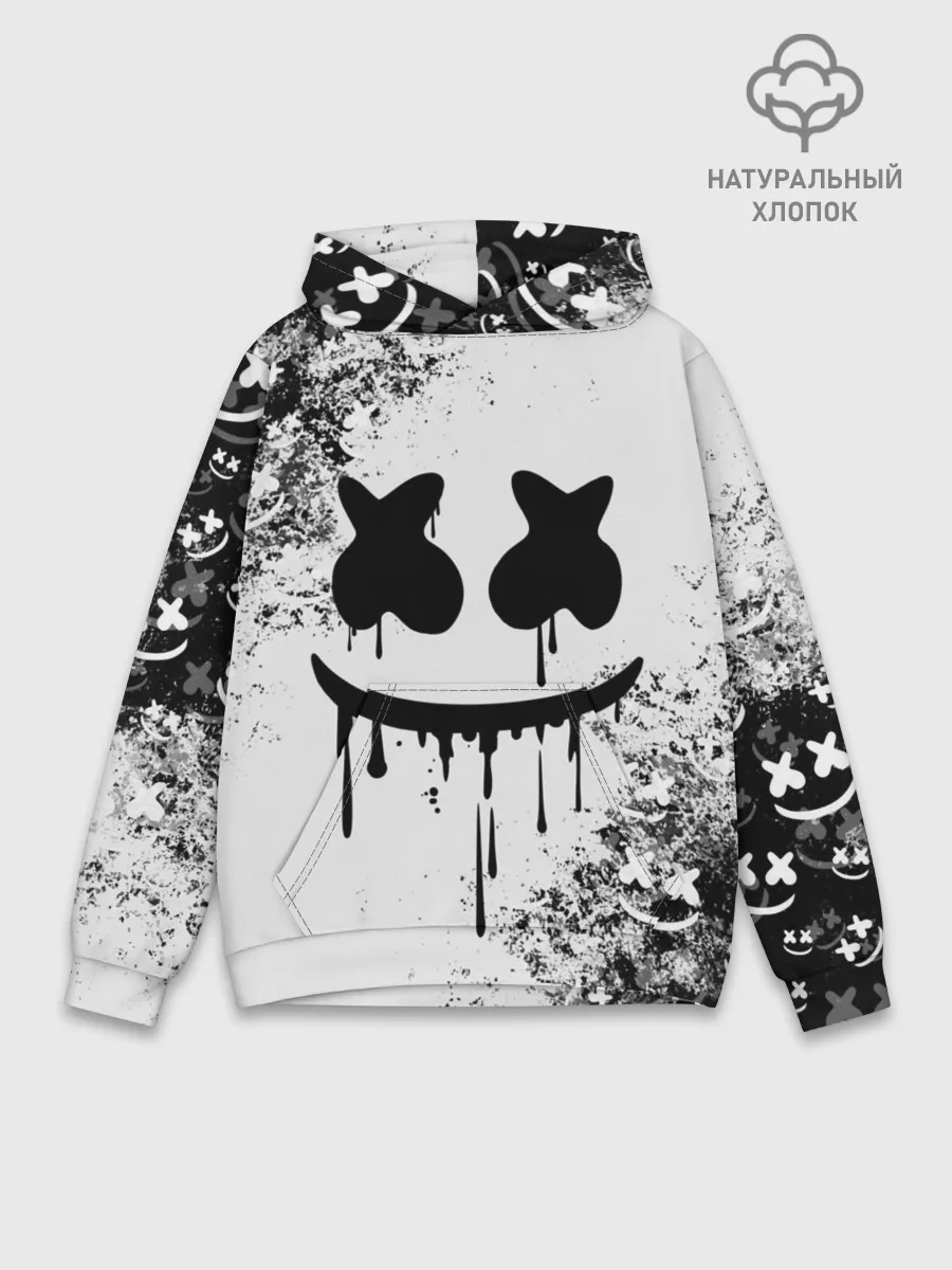 Худи мужской база хлопок / Marshmello