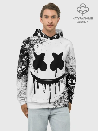 Худи мужской база хлопок / Marshmello