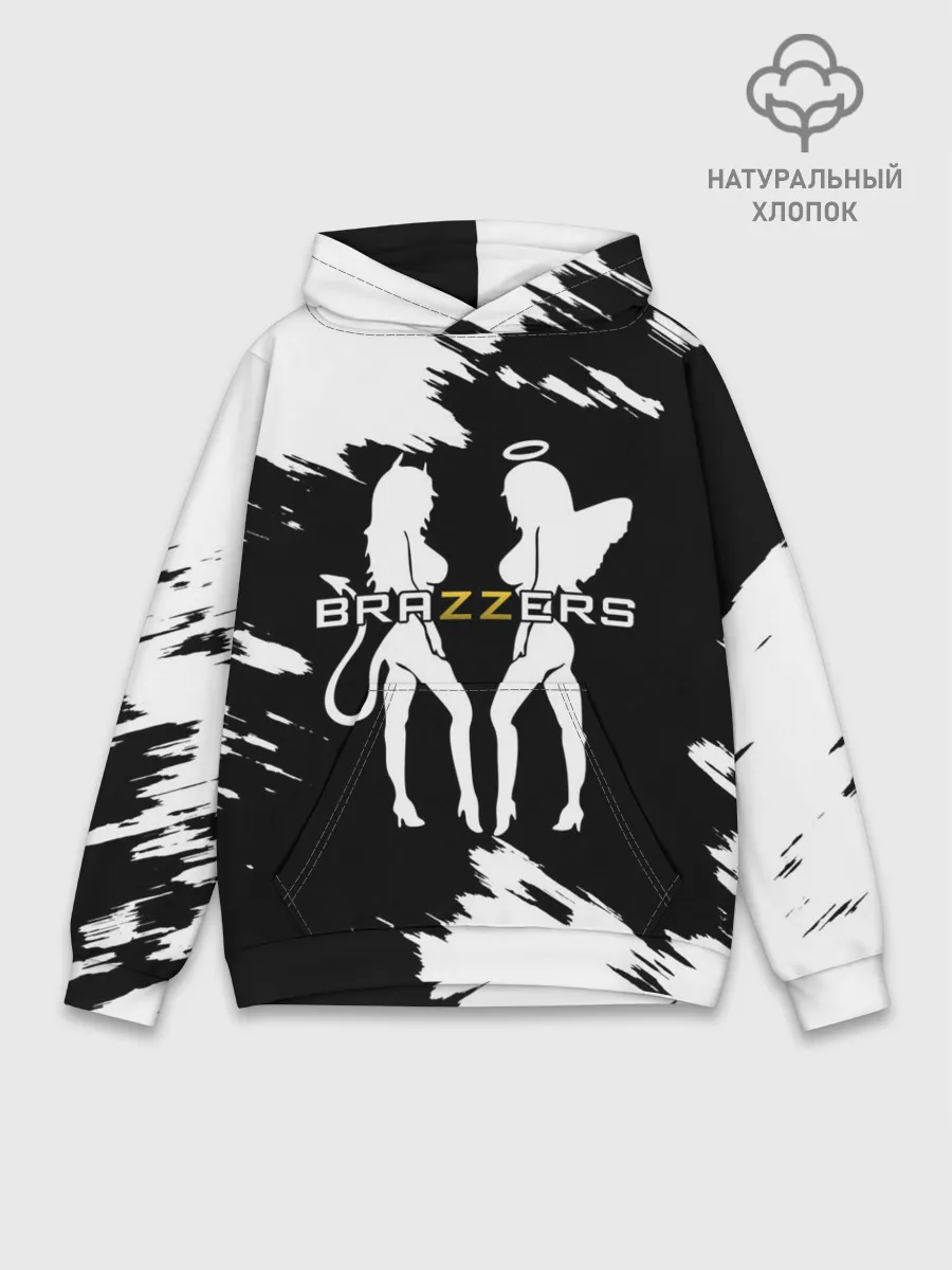 Худи мужской база хлопок / Brazzers