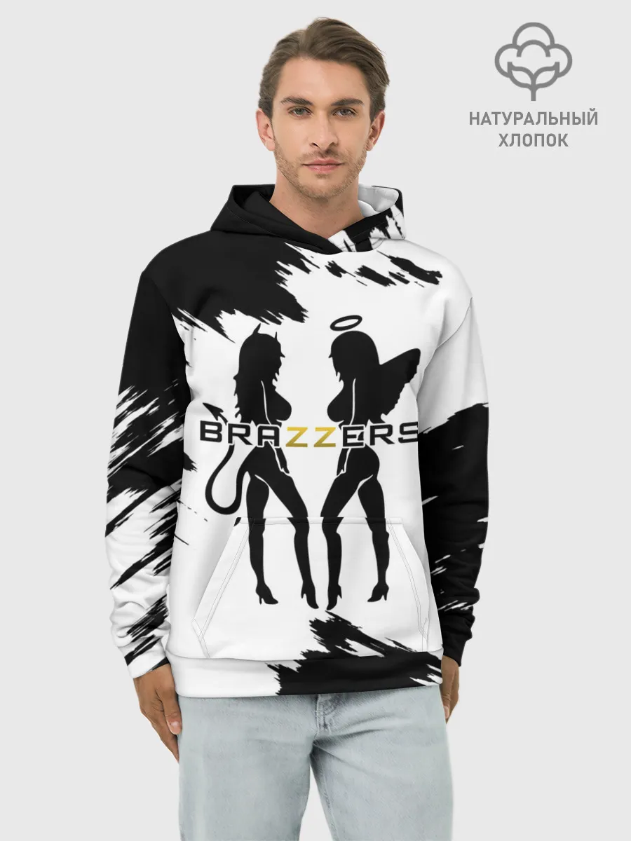 Худи мужской база хлопок / Brazzers
