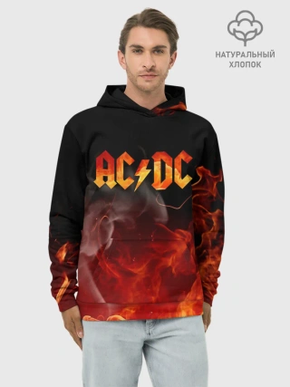 Худи мужской база хлопок / AC/DC