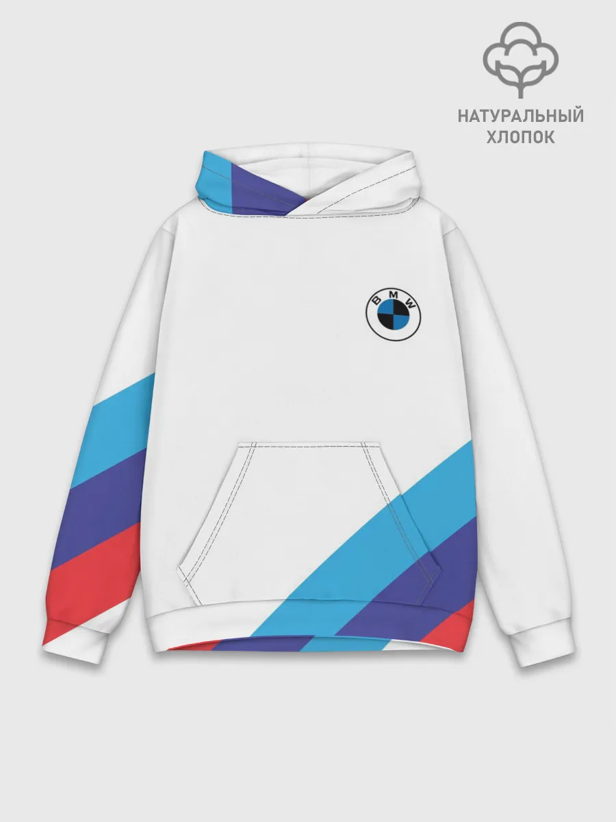 Худи мужской база хлопок / BMW NEW LOGO