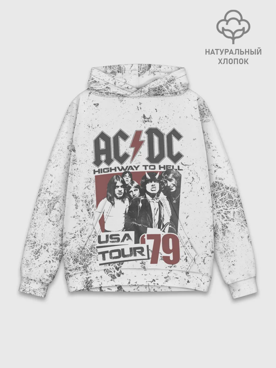 Худи мужской база хлопок / AC/DC