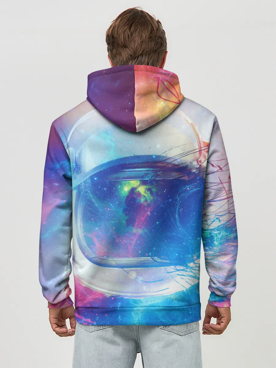 Худи мужской база хлопок / Космонавт - космос