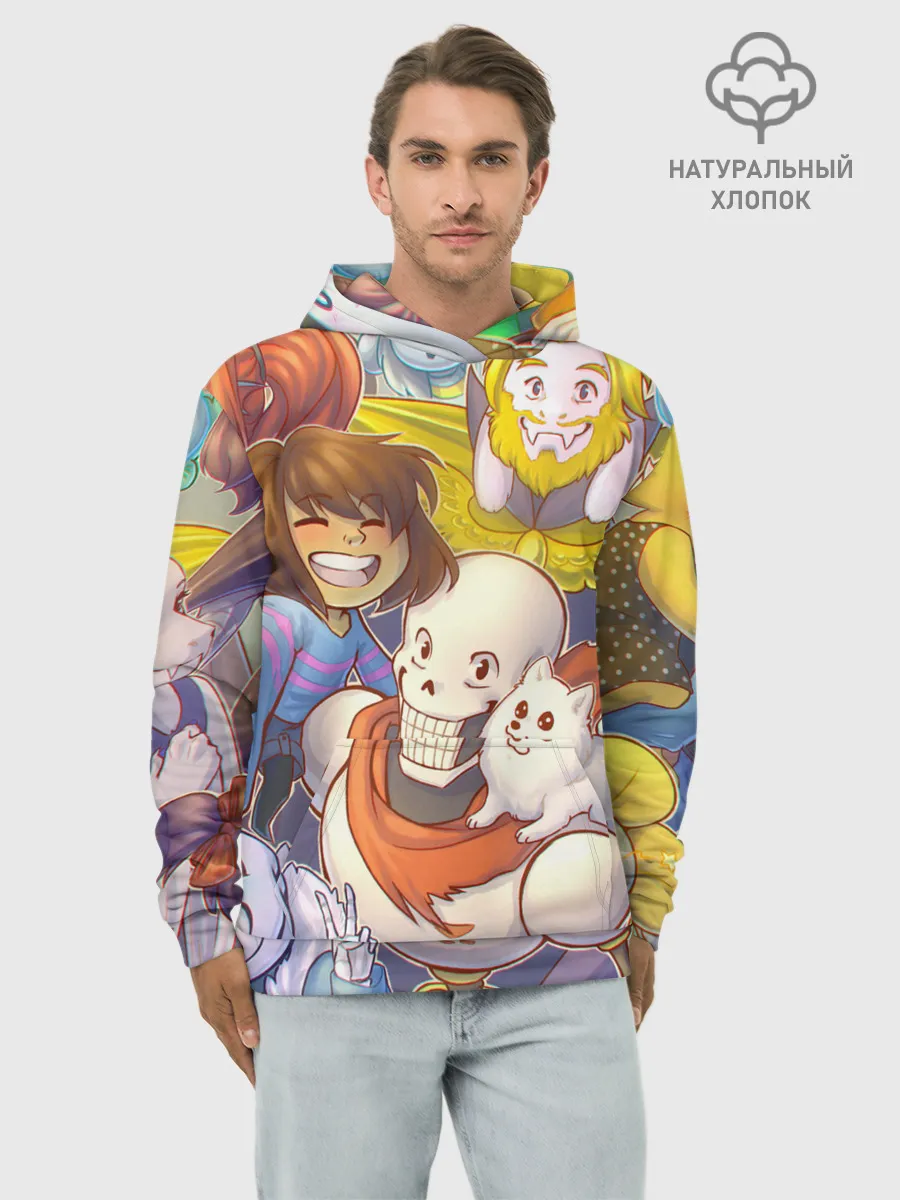 Худи мужской база хлопок / UNDERTALE