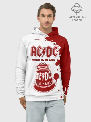 Худи мужской база хлопок / AC/DC Back in Black