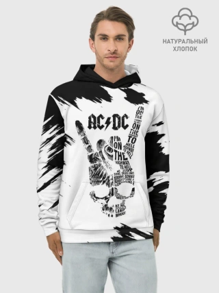 Худи мужской база хлопок / AC/DC