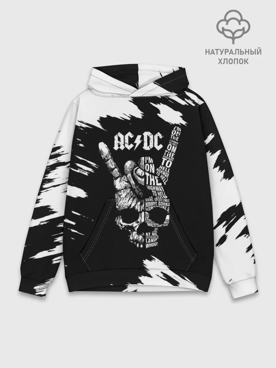 Худи мужской база хлопок / AC/DC