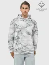 Худи мужской база хлопок / Мрамор