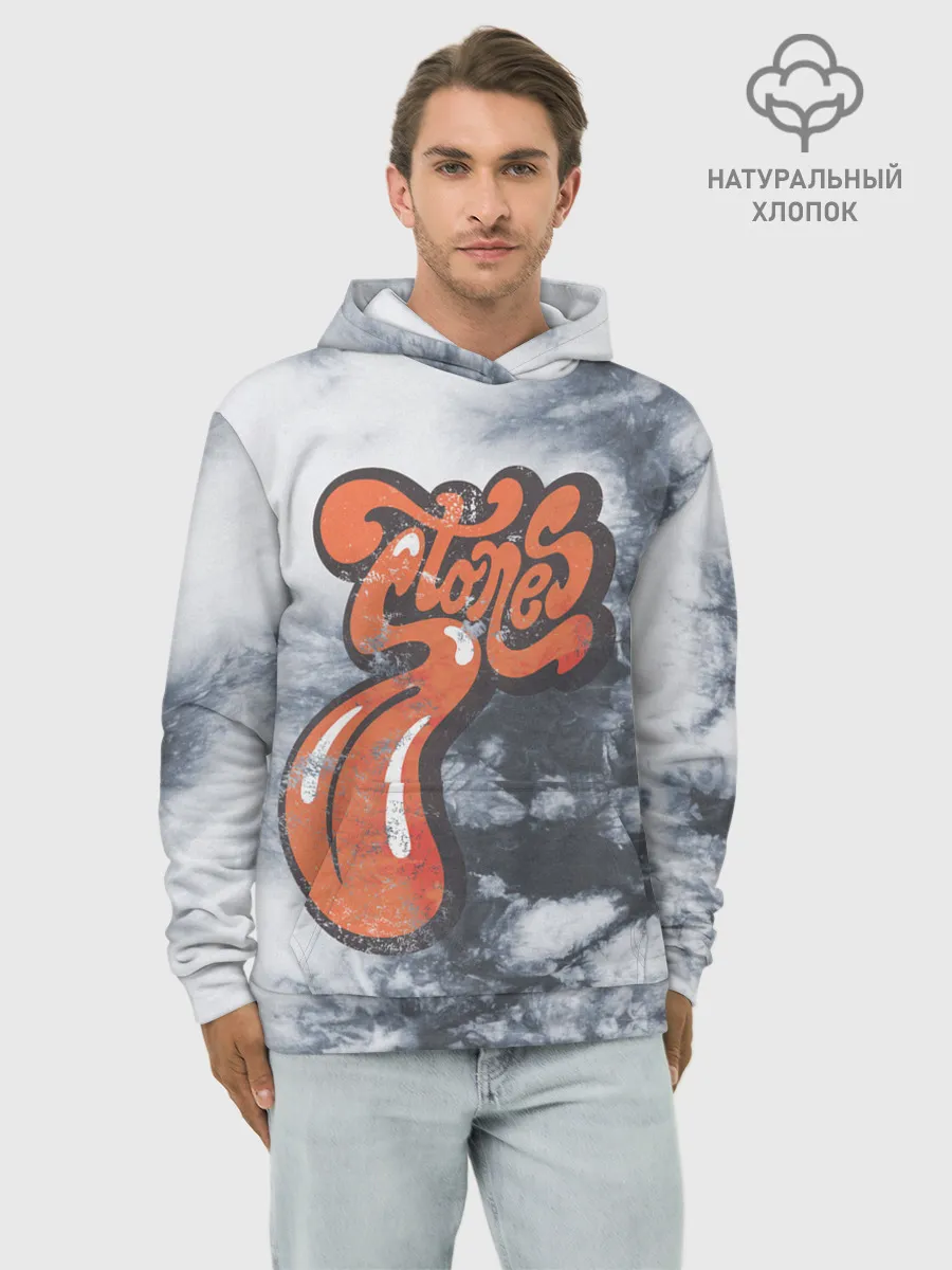 Худи мужской база хлопок / rolling stones