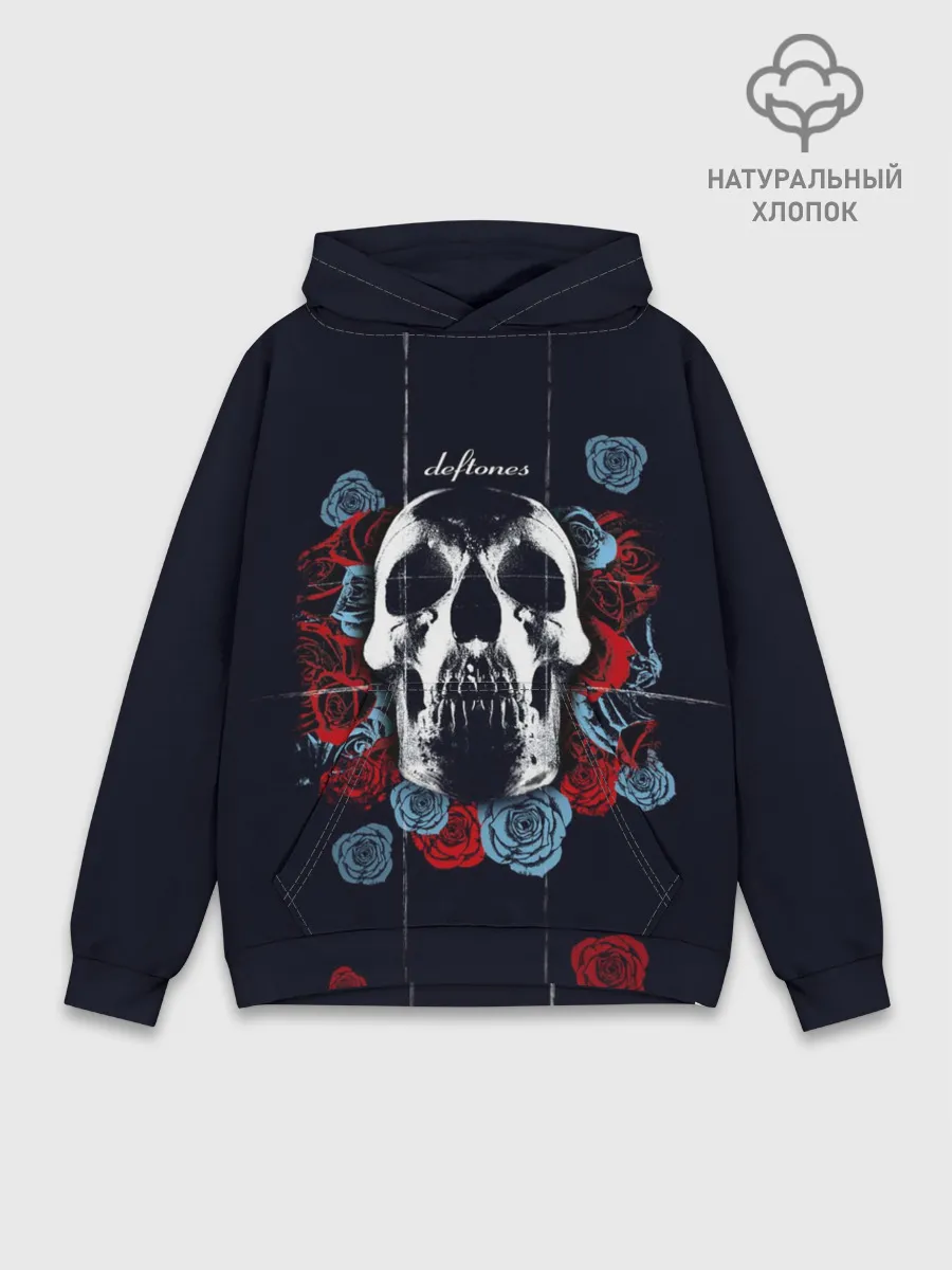 Худи мужской база хлопок / Deftones Rose