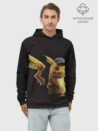 Худи мужской база хлопок / Детектив Пикачу