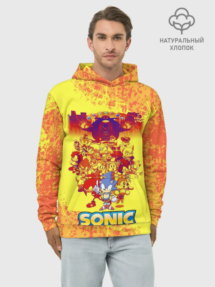 Худи мужской база хлопок / sonik