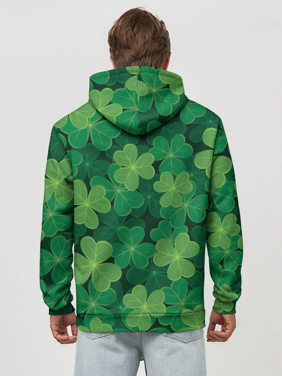 Худи мужской база хлопок / Ирландский клевер