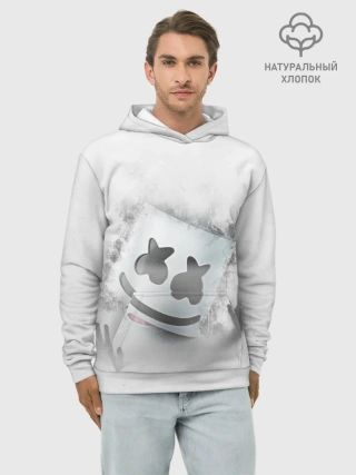 Худи мужской база хлопок / Marshmello