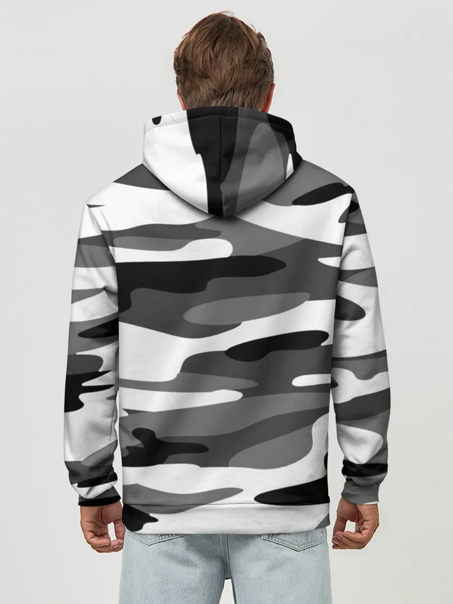 Худи мужской база хлопок / Камуфляж Sabaton