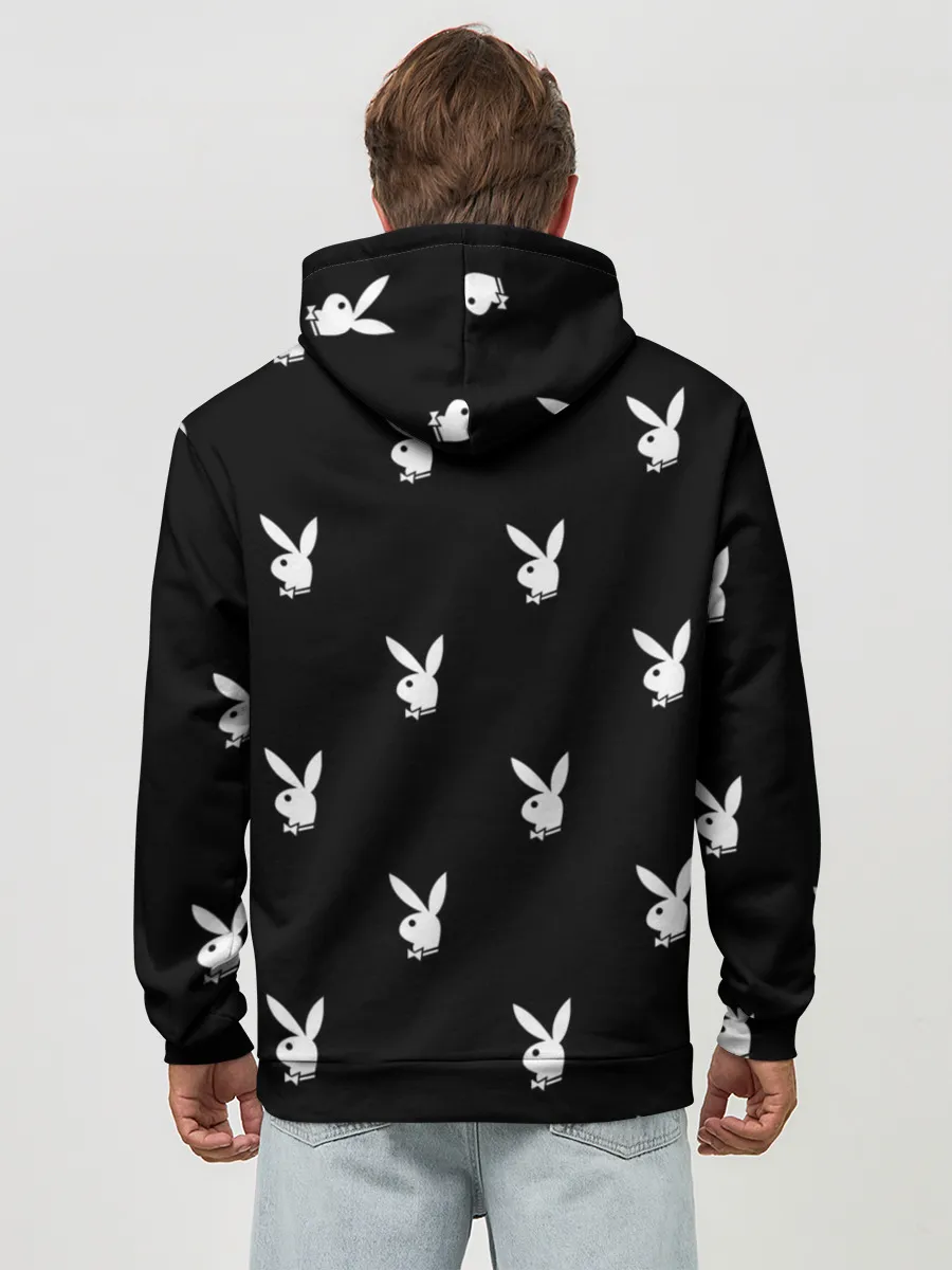 Худи мужской база хлопок / ПЛЕЙБОЙ ПАТТЕРН | PLAYBOY PATTERN