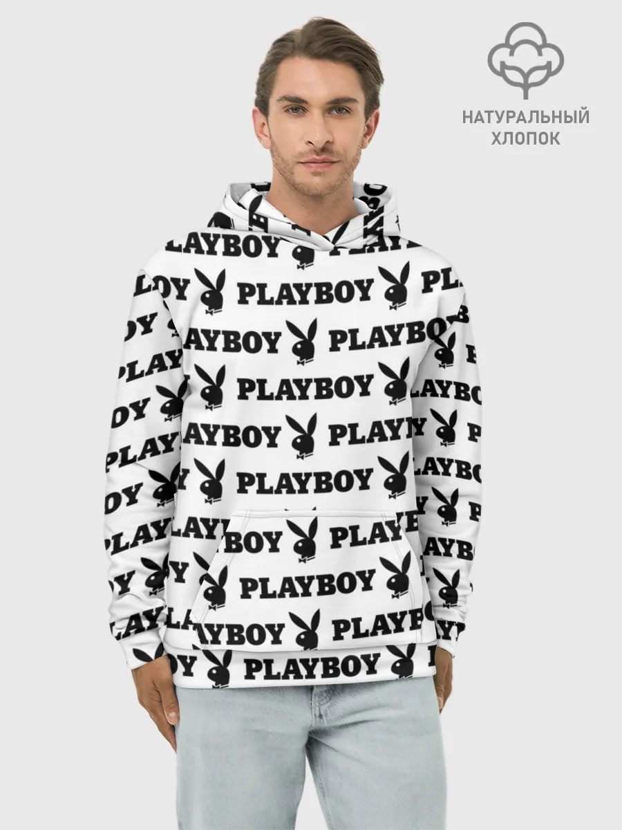 Худи мужской база хлопок / PLAYBOY | ПЛЕЙБОЙ