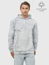 Худи мужской база хлопок / Мрамор