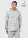 Худи мужской база хлопок / Мрамор