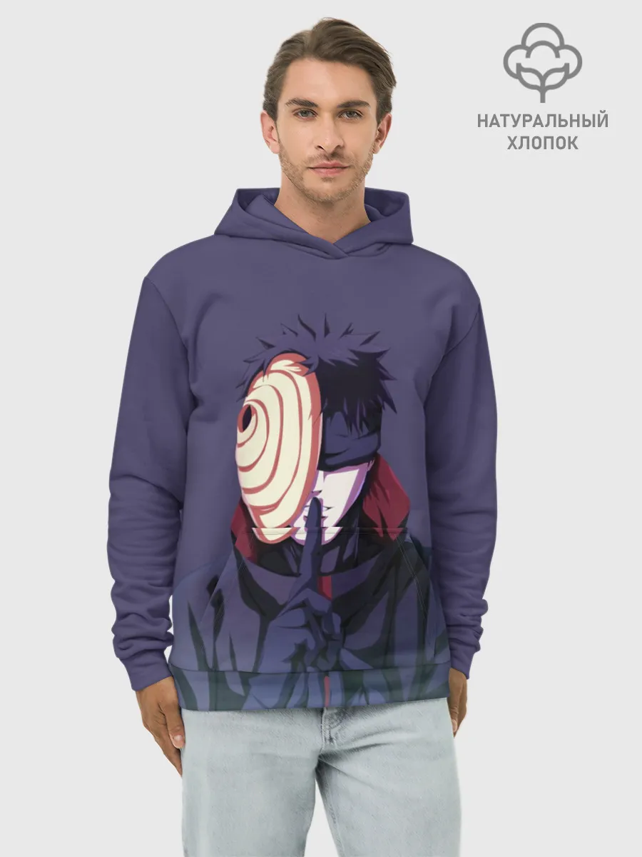 Худи мужской база хлопок / Обито Учиха